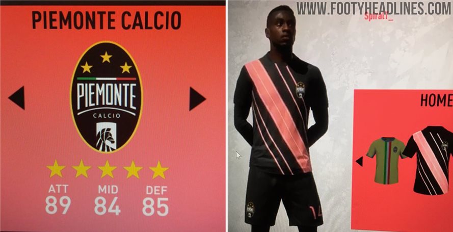 Piemonte Calcio in FIFA 20 pretending to be Juventus