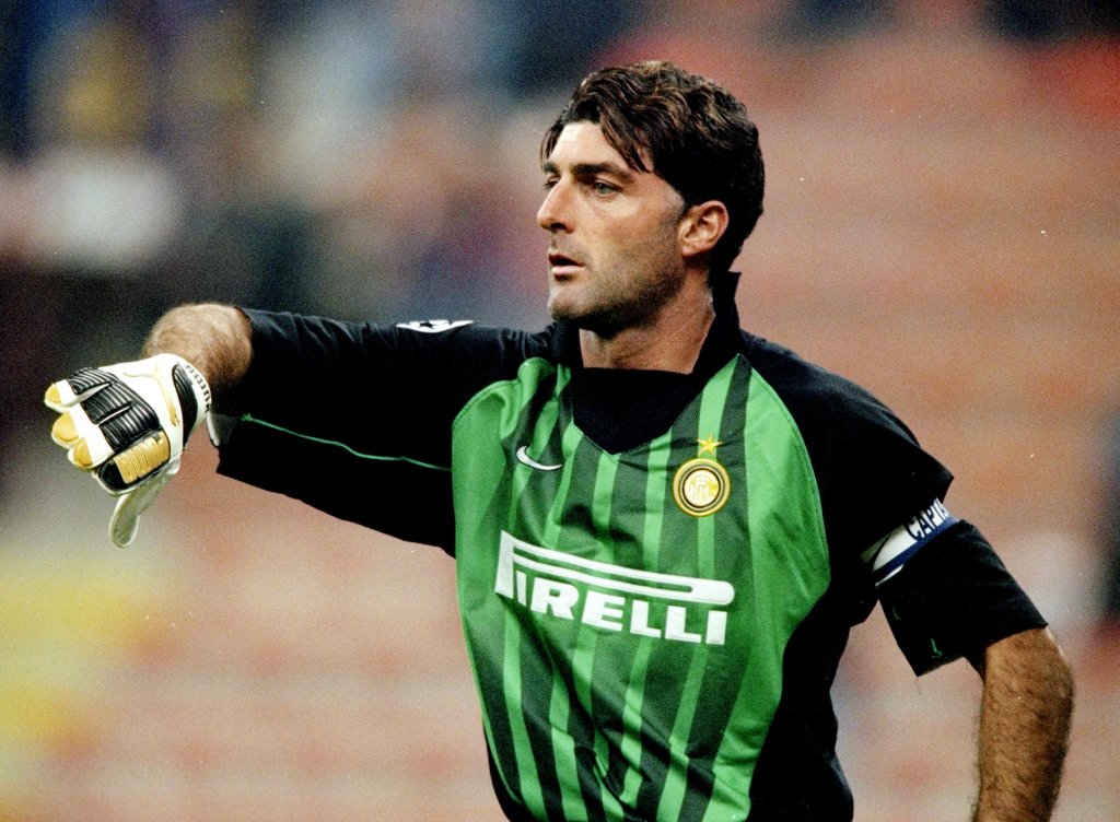 Gianluca Pagliuca playing for Inter Milan during his time with the club